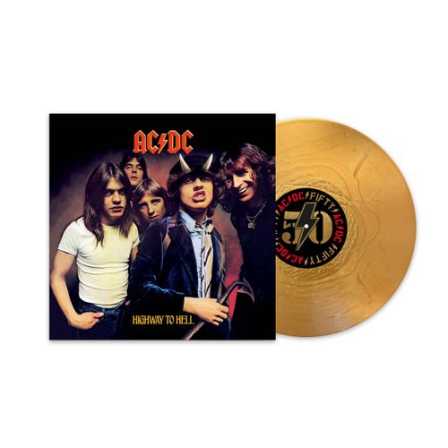 AC/DC - Highway To Hell (50th anniversary limited gold lp + 12" x 12" print)