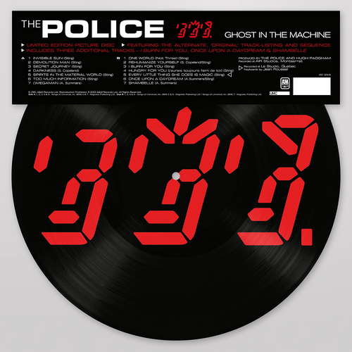 Police - Ghost In The Machine (stunning 2022 picture disc with 3 bonus tracks)